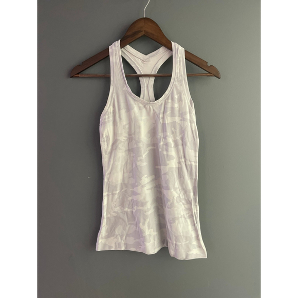 lululemon athletica Tops - Lululemon white/grey camo size 6/8
